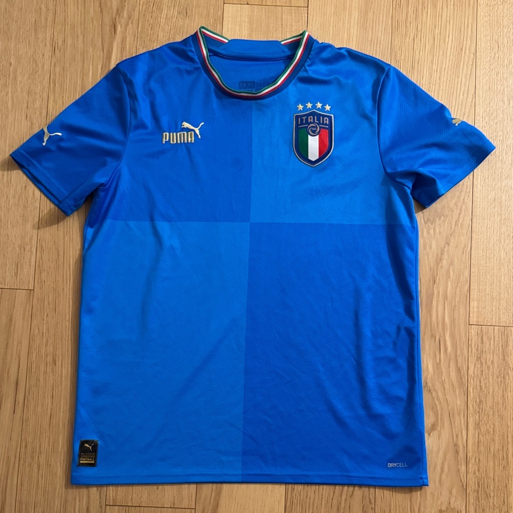 Puma Italy 22/23 Home Jersey Youth XL 15-16Y Blue
